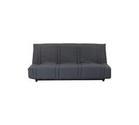 Banquette clic clac 3 places - tissu Noir - Style contemporain - L 193 x P 92 cm gris