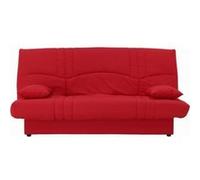 Banquette clic clac 3 places Tissu Style Contemporain L 190 P 92 cm DREAM Rouge rouge G