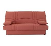 Banquette clic clac 3 places - tissu terracotta - style contemporain - l 190 x p 92 cm - dream
