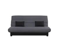 Banquette convertible Clic clac CECILIA - RELAXIMA - Couchage 130 x 190, rangement intégré, pearl gris