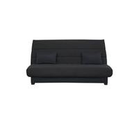 RELAXIMA - Banquette convertible Clic clac CECILIA, couchage 130 x 190, rangement intégré, pearl noir