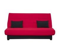 Banquette Clic clac SALMA 130 x 190 pearl rouge Rouge