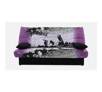 Banquette clicclac 3 places Coton Parcours Mauve 190 92 96 cm DREAM Multicolore G