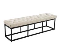Banquette - CLP - Amun - 150 cm - Similicuir - Crème - Chic - Moelleux