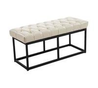 Banquette Amun B similicuir , Crème/100 cm Crème