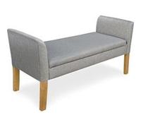 Banquette-coffre Idor Tissu Gris