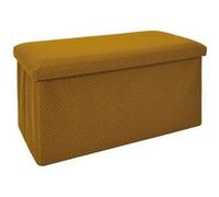 Home Deco Factory – Coffre banc pliable – Pratique – Jaune