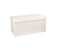 - Banquette coffre pliable Lysandre - L. 76 x H. 38 cm - Beige - Lysandre
