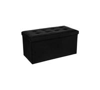 - Banquette coffre pliable Lysandre - L. 76 x H. 38 cm - Noir - Lysandre