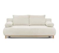 Banquette con ible 3 places MIKA Tissu Bouclette Coffre de rangement L 192 H 84 P