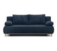 Banquette con ible 3 places MIKA Velours côtelé foncé Coffre de rangement L 192 H 8