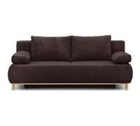 Banquette con ible 3 places MIKA Velours côtelé foncé Coffre de rangement L 192 H 8