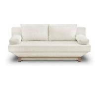 Banquette con ible 3 places TEIJO Tissu bouclette Coffre de rangement L187 P91 H82