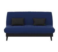 Banquette convertible Elios clic clac, couchage 130 x 190 avec rangement intégré + 2 coussins OFFERTS, Pearl Bleu