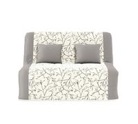 Banquette convertible GAIA BZ , couchage 160x200, avec 2 coussins OFFERTS, Gris à motifs
