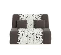 Banquette convertible GAIA BZ , couchage 160x200, avec 2 coussins OFFERTS, taupe plumes