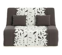 Banquette convertible GAIA BZ , couchage 160x200, avec 2 coussins OFFERTS, taupe plumes