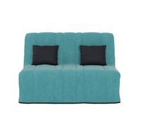 Banquette convertible GAIA BZ , couchage 160x200, avec 2 coussins OFFERTS, Turquoise