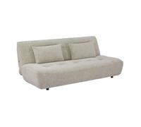 Banquette convertible tissu chenille 3 places beige - Klik