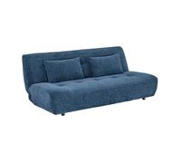 Banquette convertible tissu chenille 3 places bleu - Klik