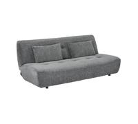 Banquette convertible tissu chenille 3 places gris - Klik