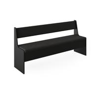 Vicco Banquette d'angle Salle à Manger Roman, Noir, 166.6 x 41.5 cm