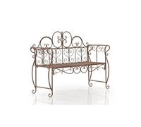 Banquette de jardin - CLP - MINNA - Fer forgé laqué - Style vintage - 128 x 46 x 94 cm