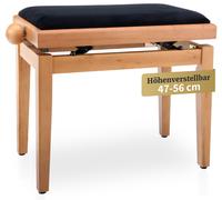 Banquette de Piano Clavier Numerique Siege Tabouret Banc Bois Reglable Merisier