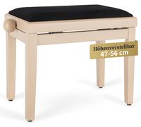 Banquette de Piano Clavier Numerique Siege Tabouret Banc Reglable Crème Matte