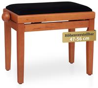 Banquette de Piano Clavier Numerique Siege Tabouret Banc Reglable Hetre Bois Fin