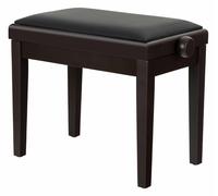 Banquette de Piano Clavier Tabouret Banc Reglable Similicuir en Bois de Rose Mat