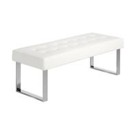Banquette Design Capitonnée "Nacho" 120cm Blanc