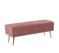 Banquette design en velours rose PATERSON - BELIANI - Elégance - Chic