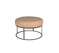 Banquette en cuir marron 5190, Ø77 x 46 cm