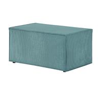 Banquette en Velours Côtelé "Mollie" 90cm Bleu Clair