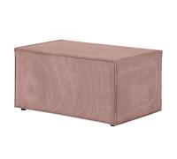 Banquette en Velours Côtelé "Mollie" 90cm Vieux Rose