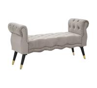 Banquette en Velours "Paris" 120cm Gris