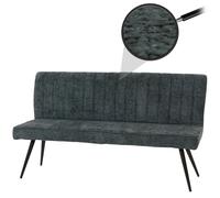 Banquette Hwc-K16, Banquette De Salle À Manger Banquette Rembourrée, Dossier Tissu/Textile Chenille Métal 160cm Bleu-Vert Multicolore