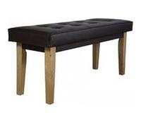 Banquette Latérale En Simili Cuir Marron Pvc 120 Cm Noir