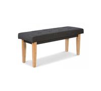 Banquette latérale en tissu gris foncé 103 cm