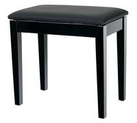 Banquette Piano Clavier Tabouret Similicuir Compartiment Rangement Noir Brillant