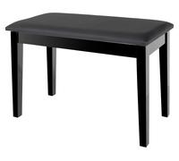 Banquette Piano Clavier Tabouret XL Similicuir avec Compartiment Rangement Noir