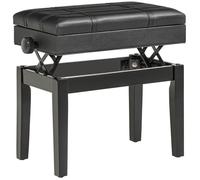 Banquette piano HOMCOM Revêtement synthétique PU 63x35x56cm Noir