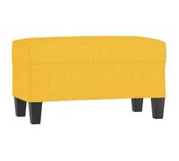 Banquette rembourrée - vidaXL - Jaune clair - 70x35x41 cm - Tissu polyester - Rembourrage en mousse - Multifonctionnelle