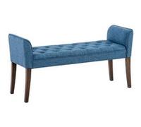 Banquette style Chersterfield Cleopatra en tissu , Bleu/Antique foncé Bleu G