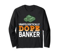 Banquier Fier Confiant Humour Financier Fier Style Manche Longue