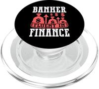 Banquier Parle couramment Finance Banker PopSockets PopGrip pour MagSafe