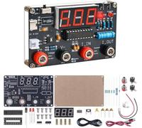 BANRIA Appareil de mesure de tension et de courant DC, kit de soudure, voltmètre, ampèremètre avec affichage LED numérique, alimentation USB-C et 2 fils de test, électronique STEM, kit d'étude pour