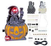 BANRIA Kit de soudure électronique à faire soi-même avec 5 effets lumineux et son - Projet d'apprentissage avec instructions en allemand pour l'électronique de loisirs, la soudure et la décoration