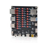 BANRIA Kit DIY Testeur de Câbles USB à Souder - Testeur Électronique Universel 9-en-1 pour USB Type C, Type A, Micro B, Mini B, Lightning et RJ45 - Outil Éducatif pour École, Maison et Expériences